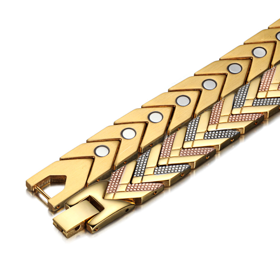 Health Magnetic Link Arrow Shape Men Bracelet - FanFreakz