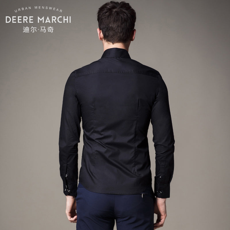 Half Chest Full Floral Printed Black Men Shirts - FanFreakz