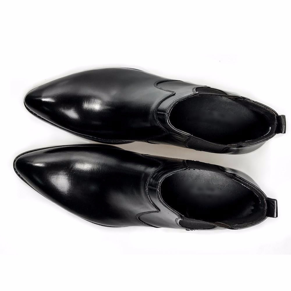 Formal Style Pointed Toe Men Ankle Boots - FanFreakz