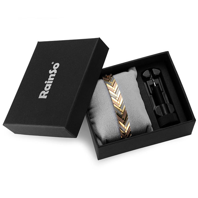 Health Magnetic Link Arrow Shape Men Bracelet - FanFreakz