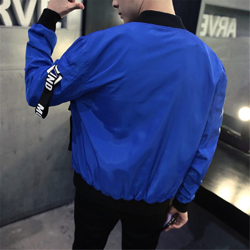 Two Sides Big Pocket Men Bomber Jacket - FanFreakz