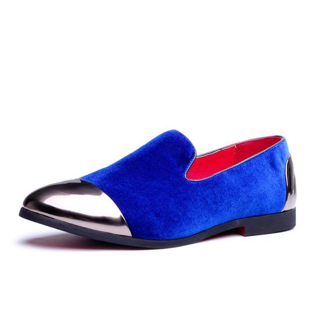 Shiny Heel and Toe Men Simple Loafer Shoes - FanFreakz