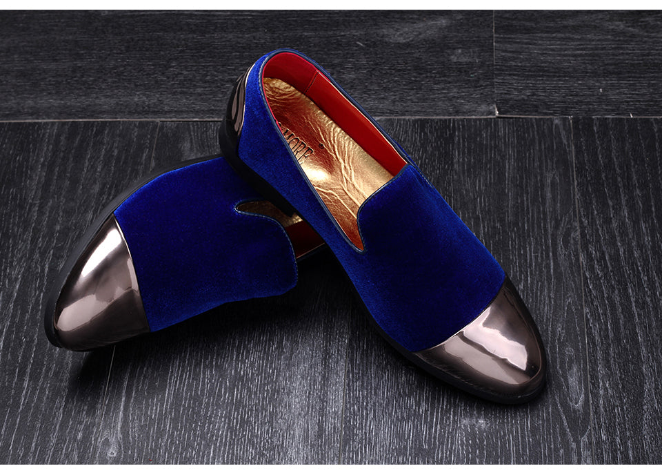 Shiny Heel and Toe Men Simple Loafer Shoes - FanFreakz