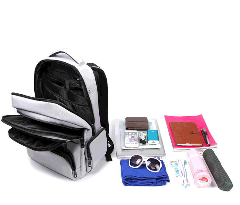 Waterproof Nylon Backpack, Female Unisex Men's Backpacks with Dual Layer Zipper - FanFreakz