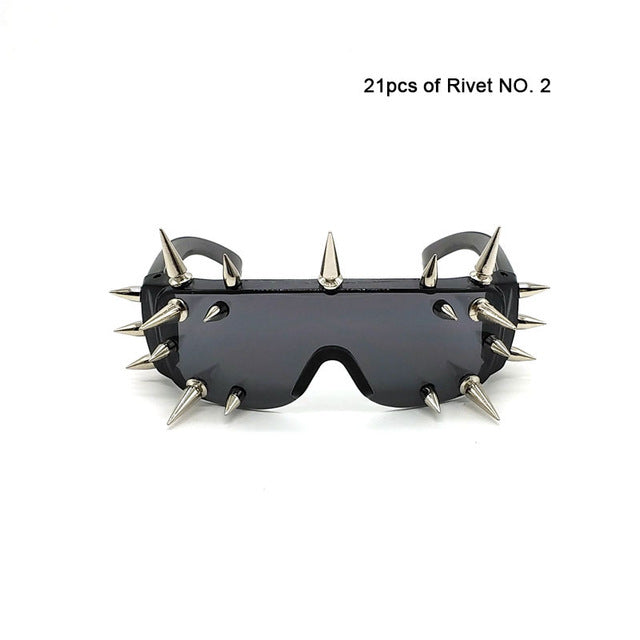 Punk Rivet Unisex Men and Women Sunglasses