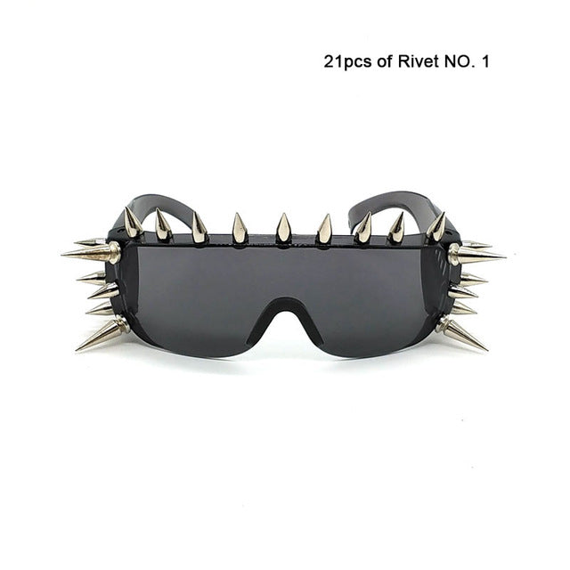 Punk Rivet Unisex Men and Women Sunglasses