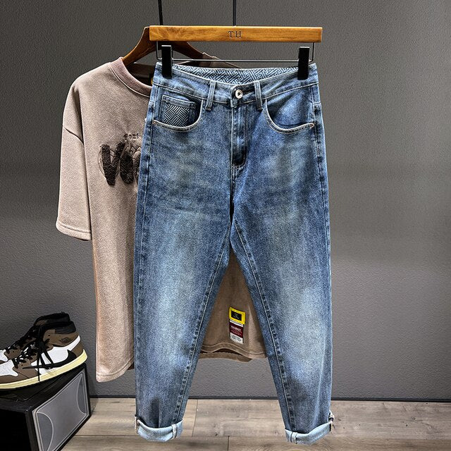 Spring Gradient Pocket Slim Jeans