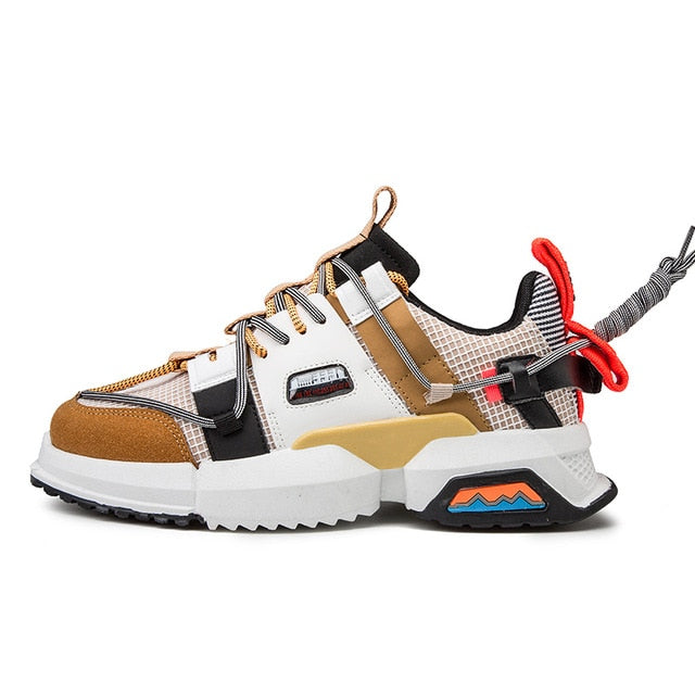 Lattice Colorful Breathable Casual Men Sneaker