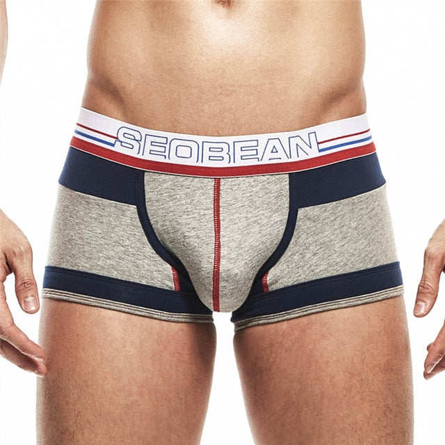 Multicolor Patchwork Style Men Boxer