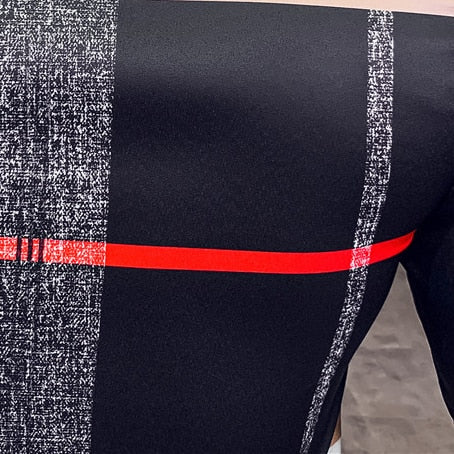 Luxury Print Long Sleeve Korean Design Casual Men Shirt