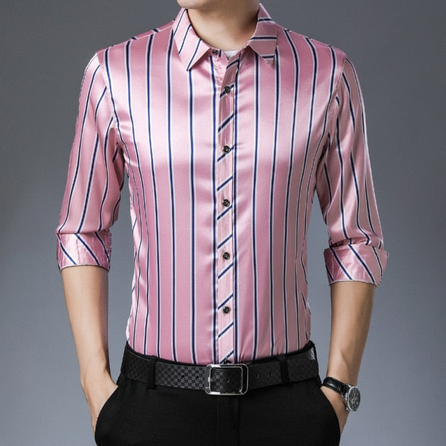 Chemises à manches longues rayées étoiles géométriques