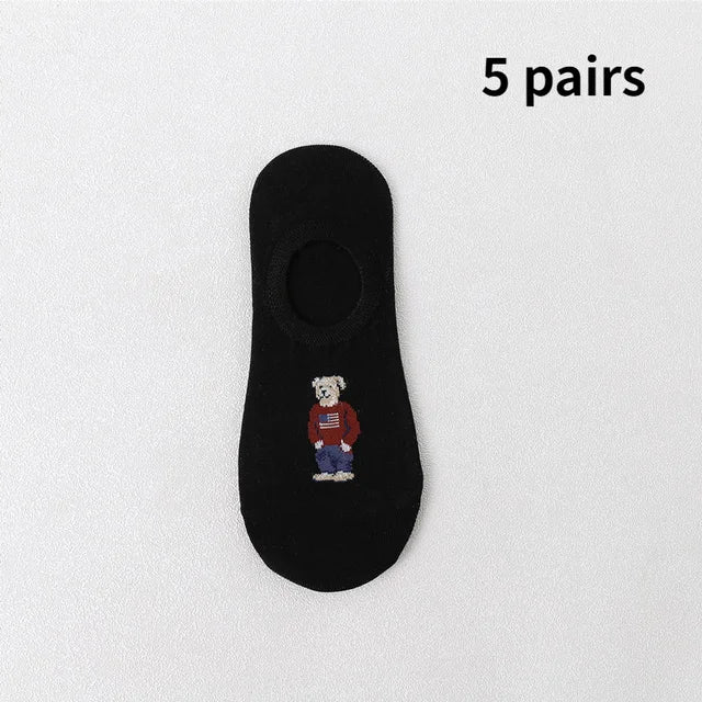 Cartoon Printed Pattern Ankle Socks