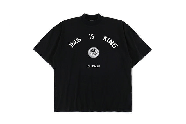 T-shirts Noirs Imprimés Jésus