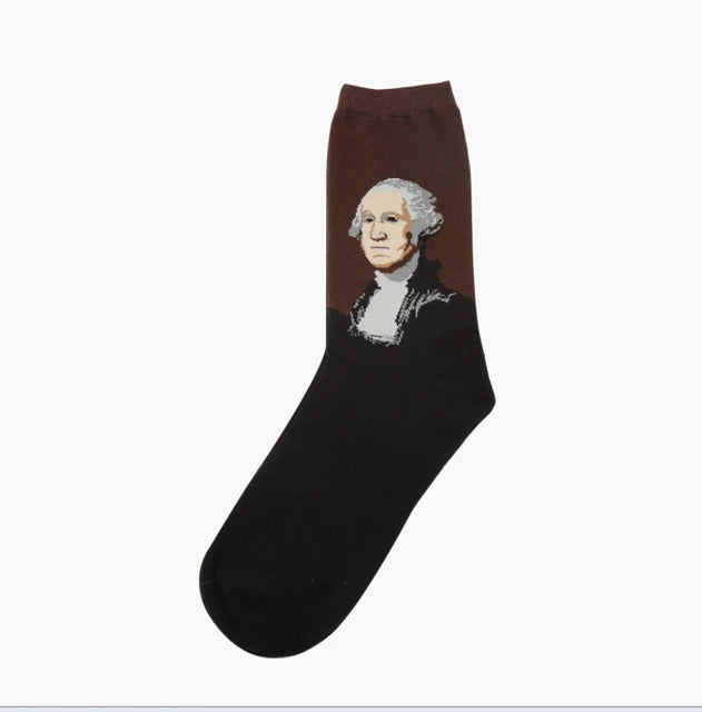 Retro Art Oil Painting Series Socks