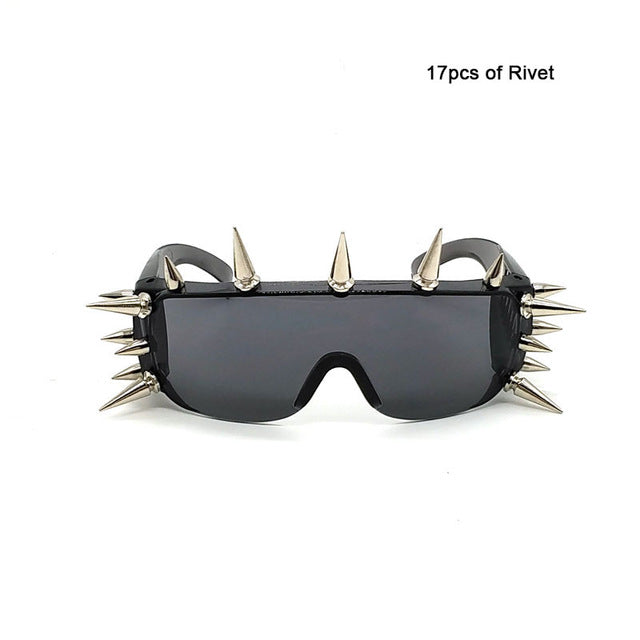 Punk Rivet Unisex Men and Women Sunglasses
