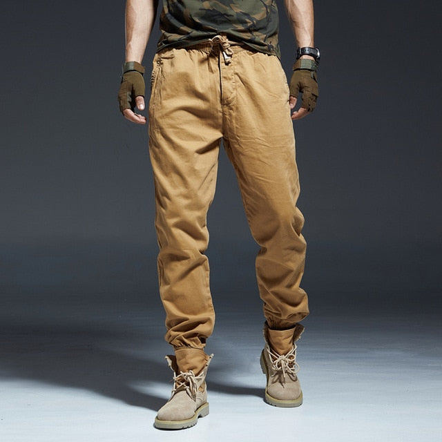 Ankle Length Solid Cotton Pants