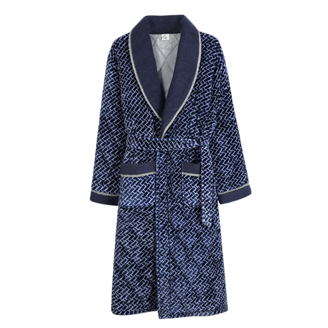 Checkered Pattern Winter Pajama Robe