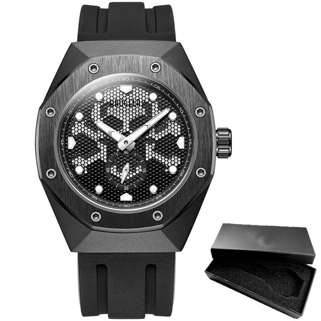 Skull Hole Sport Clock Casual Style Men Watch