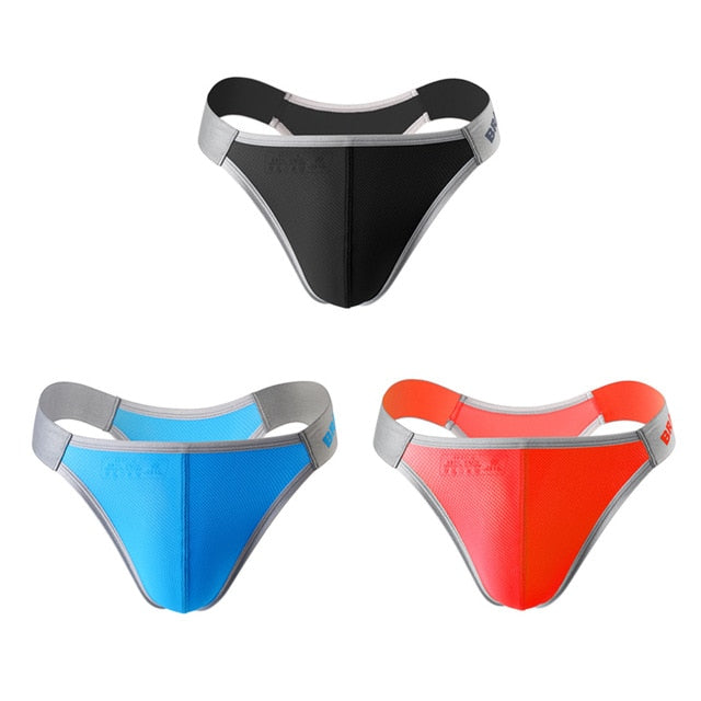 3-in-1 Nylon Spandex Briefs Underwear