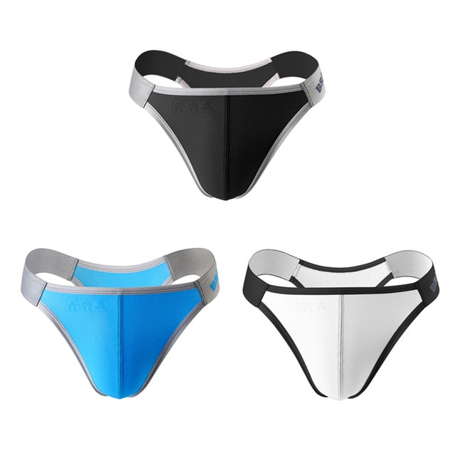 3-in-1 Nylon Spandex Briefs Underwear