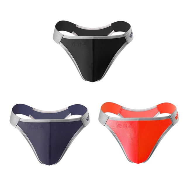 3-in-1 Nylon Spandex Briefs Underwear