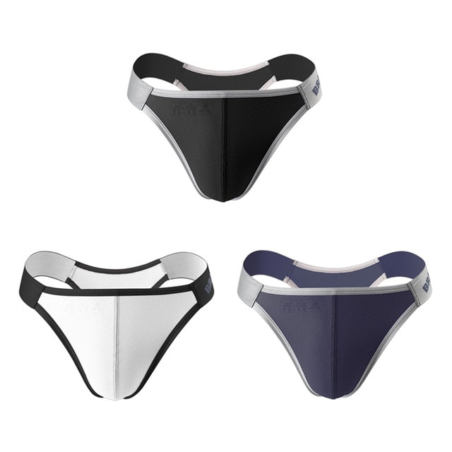 3-in-1 Nylon Spandex Briefs Underwear
