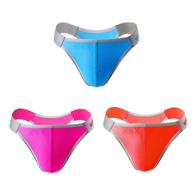 3-in-1 Nylon Spandex Briefs Underwear