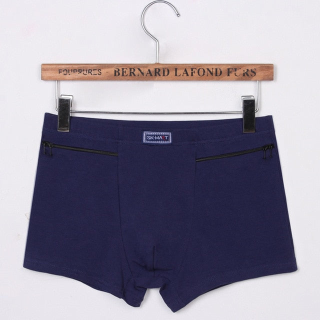 Bóxers transpirables con bolsillos con cremallera doble