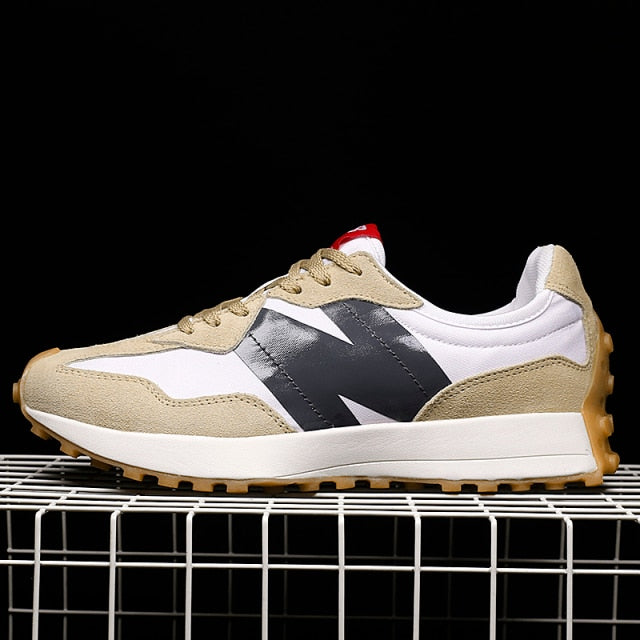 Baskets Style Patchwork et Coutures Visibles