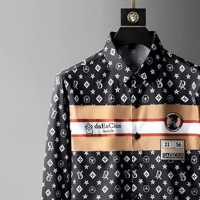 Camisa de manga larga con estampado de símbolo único