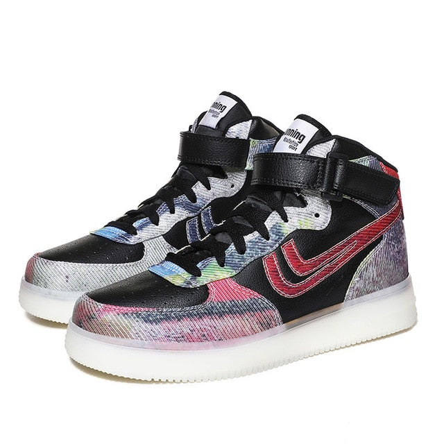 Microfiber Paint Gradient Decorated Sneaker