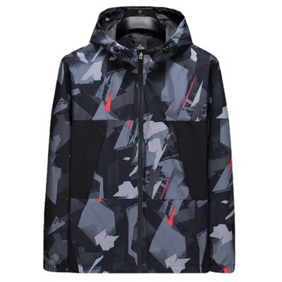 Camouflage Printed Polyester Jacket