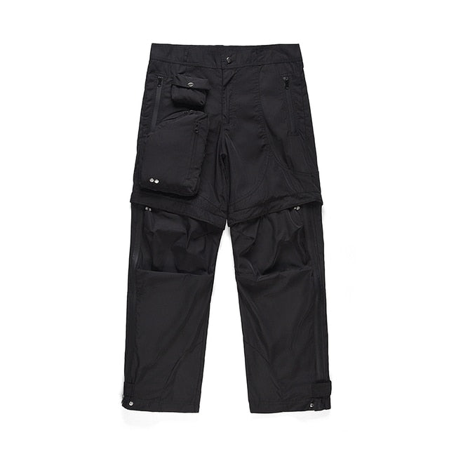 Straight Detachable Pocket Pants