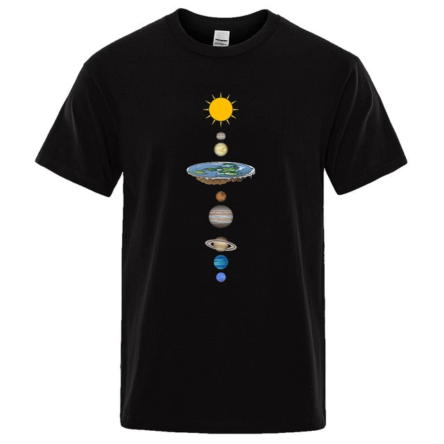 Cosmic Solar System Planets Print Man T-Shirt
