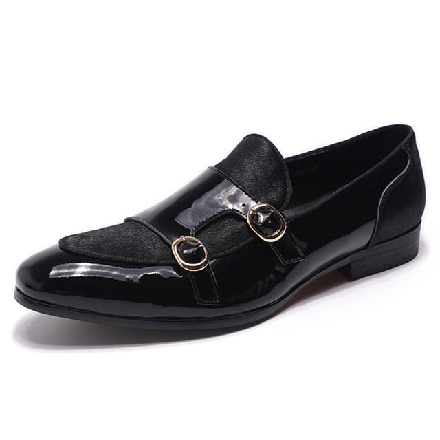 Vestido de banquete Monk Strap Style Hombres Mocasines Zapatos