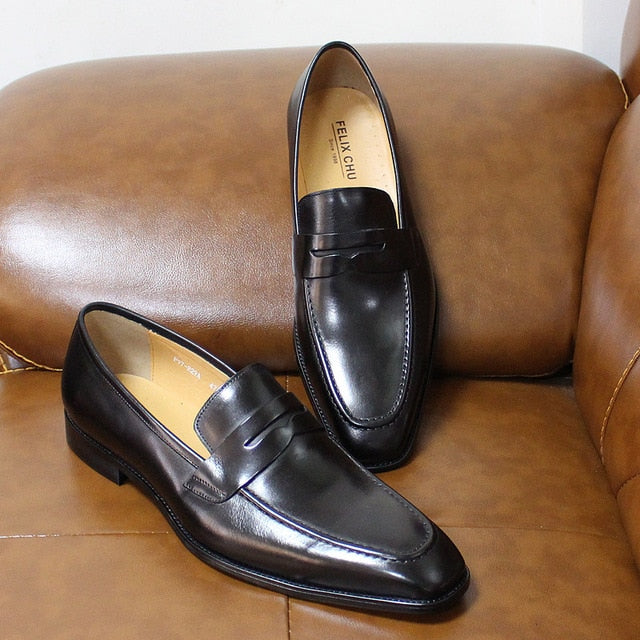Classic Genuine Leather Penny Loafers