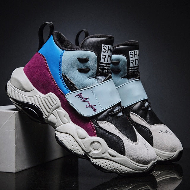 Hip Hop Hi Top Lace Strap Casual Hommes Sneaker