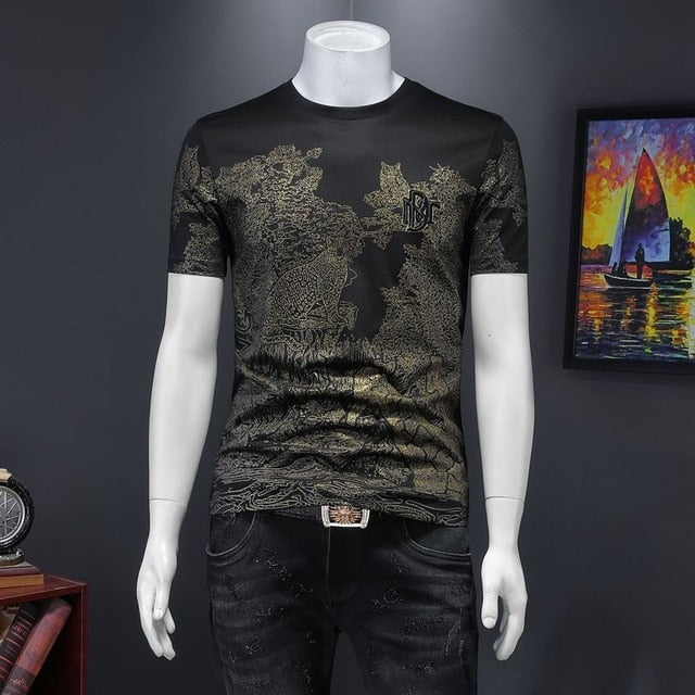 Leopard In The Wood Decorated T-Shirt