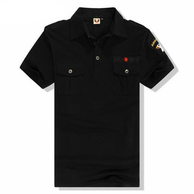 Army Tactical Combat Casual Short Sleeve Style Men Polo Shirt