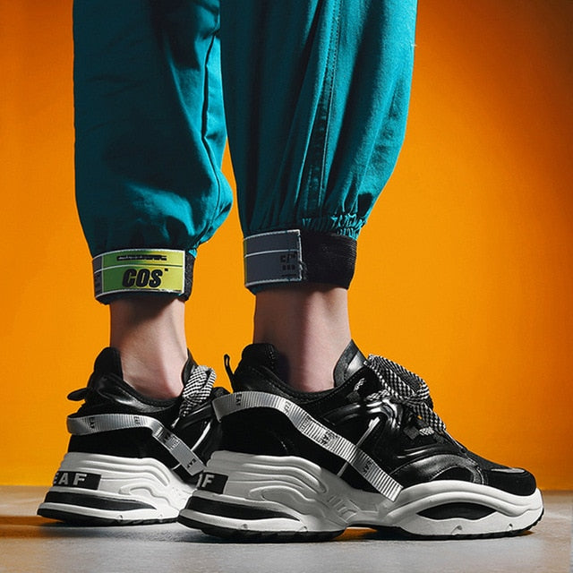 Hip Hop Style Sporty Lace Up Men Sneaker