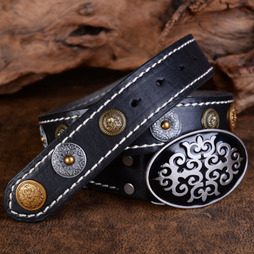 Gladiator Metal Leather Belt