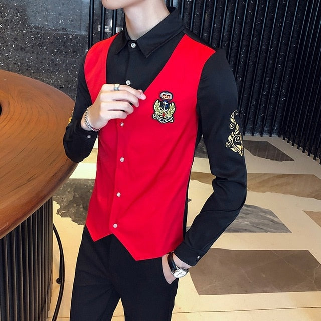 British Two Pieces Style Shirt Set