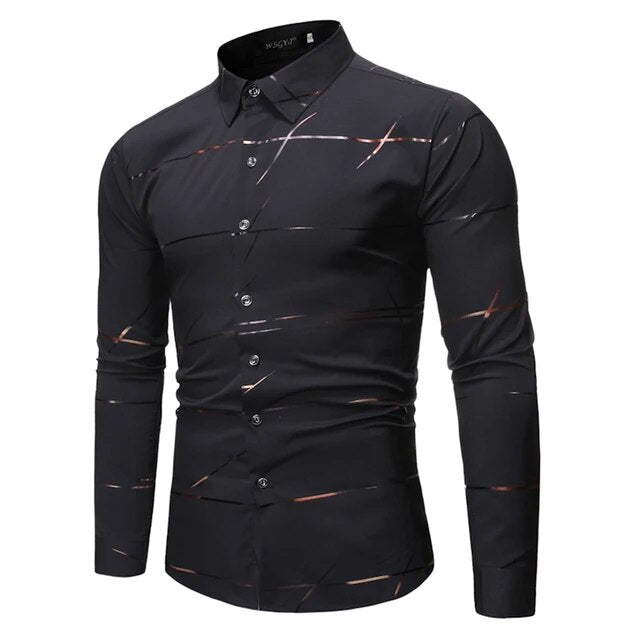 Printed Casual Long Sleeved Shirt