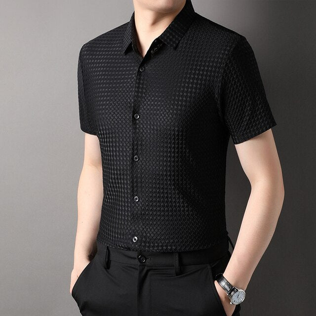 Wrinkle Free Slim-Fit Nylon Shirt