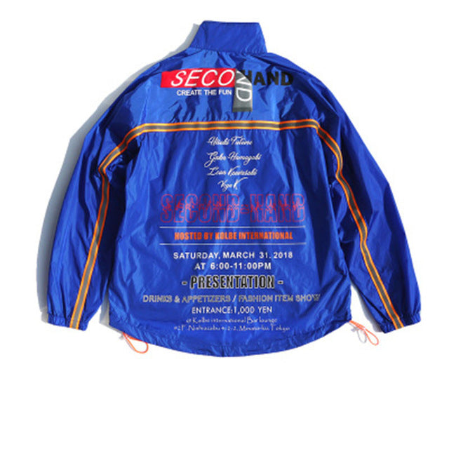 Reflective Harajuku Patchwork Casual Men Jacket