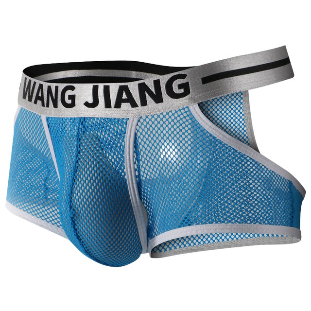 Sexy Transparent Hollow Out Boxer