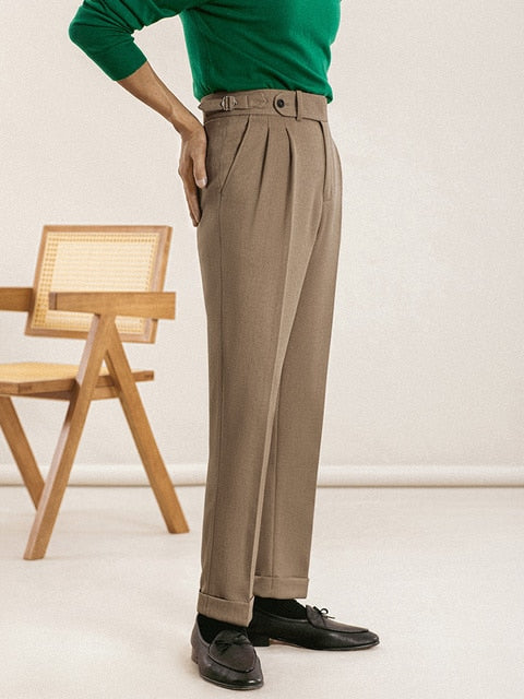 Sand Fawn Solid Trouser