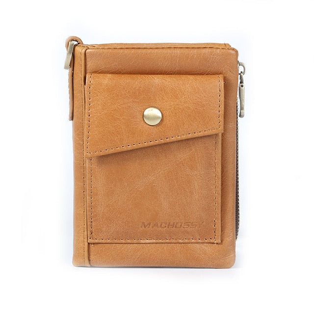 Cartera de cuero con protección RFID