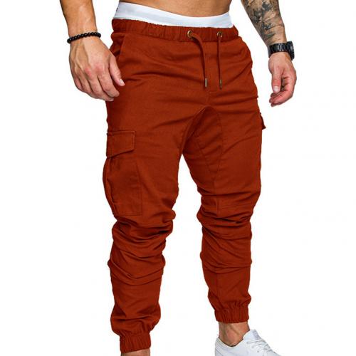 Casual Cargo Multi-Pocket Elastic Weist Pants