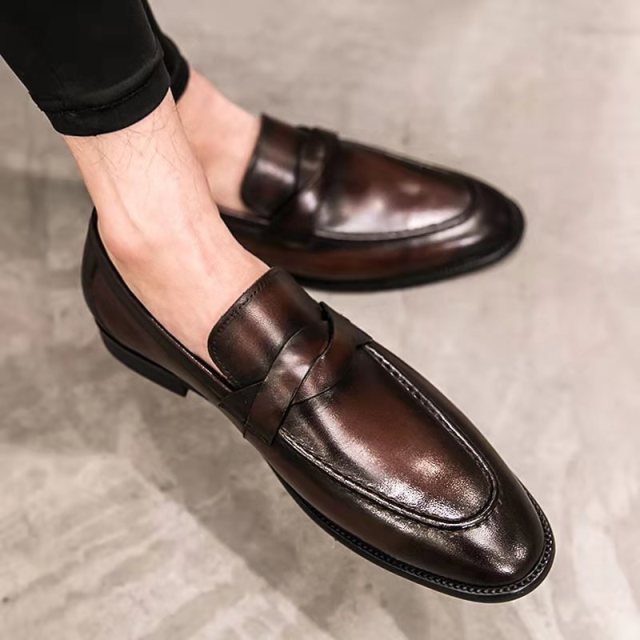 Mocassins respirants en cuir PU pour hommes